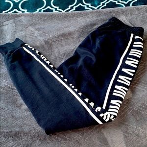 Roman Numerals Black Sweatpants